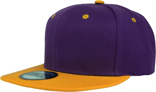 Vista 28 de Gorras Snapback Gelante para Hombres - Gorra de Béisbol con Visera Plana Ajustable - Liso en Blanco Ajustable Negro