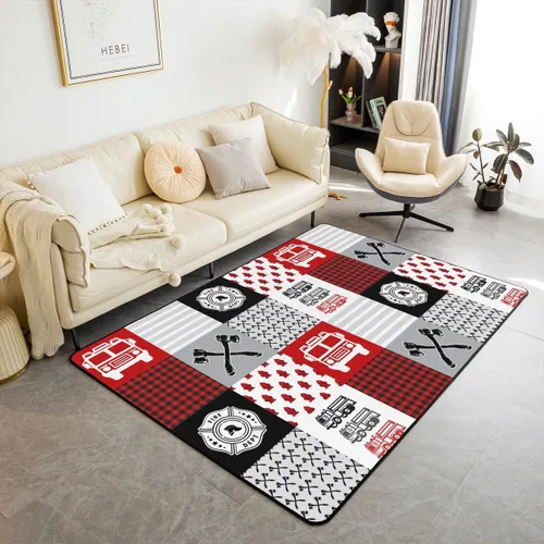 Vista 10 de jejeloiu Alfombra de fútbol de 3 x 5 pies, geométrica, para sala de estar, diseño de panal de abeja, alfombra decorativa para fútbol