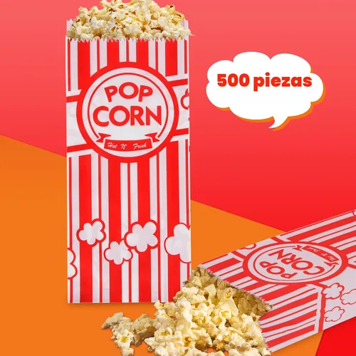 Vista 3 de 100 bolsas de papel para palomitas de maíz, bolsas de palomitas de maíz de 1 oz porciones individuales para fiestas de máquinas de palomitas