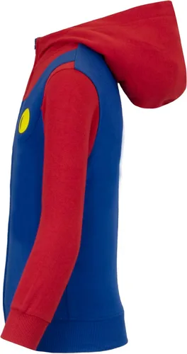 Vista 5 de Nintendo Super Mario Bros. - Sudaderas con capucha para niños, Mario y Luigi con cremallera para niños