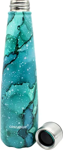 Vista 2 de Botella de agua aislada – Botellas de agua recargables de acero inoxidable para adultos, vaso reutilizable de viaje con tapa a prueba de fugas