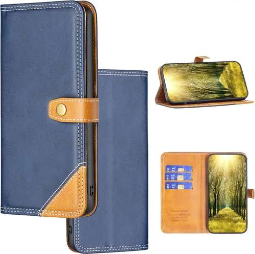 Vista 7 de Funda compatible con Nothing Phone 1, piel sintética, compatible con Nothing Phone One (A063), protección con cierre magnético, funda de cartera