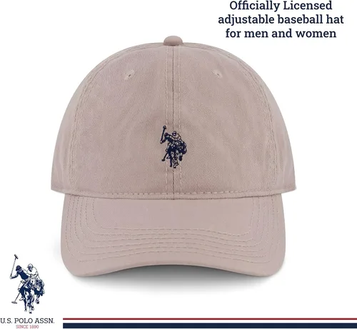 Vista 2 de U.S. Polo Assn. Small Polo Pony Logo Baseball Hat, 100% Cotton, Adjustable Cap