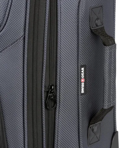 Vista 128 de SwissGear - Equipaje suave expandible Sion con ruedas, Negro