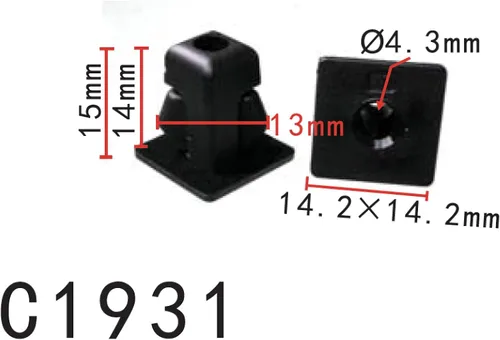 Vista 37 de Autobahn88 - Clip de remache tipo push-in para parachoques, compatible con Renault (OEM: 054000001R) (Paquete de 20)