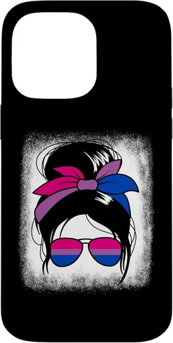 Vista 21 de iPhone 16 Bisexual Messy Bun Bi Sexual Women's Bisexual Case