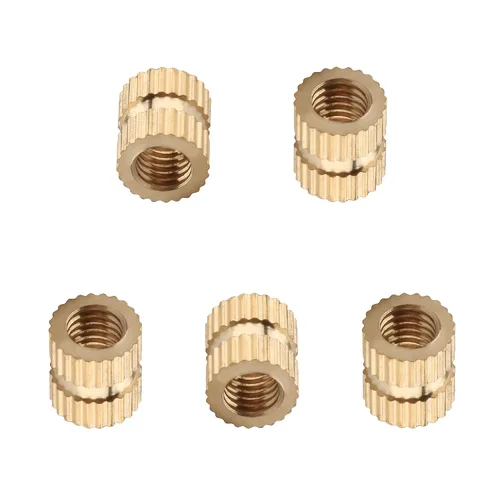 Vista 24 de Tuercas moleteadas de rosca hembra M2x3mm OD Tuercas de inserción roscadas de latón Tuercas de incrustación hidráulicas soldadas juntas Kit surtido