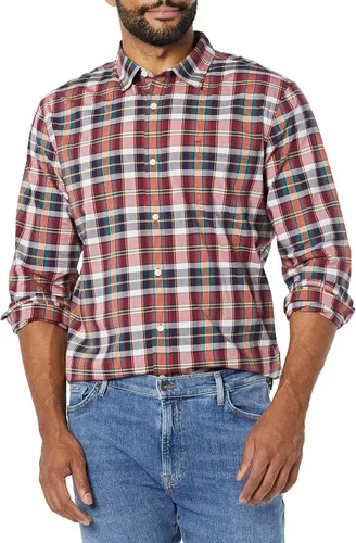 Vista 4 de Tienda Essentials Camisa de popelina elástica de manga larga para hombre