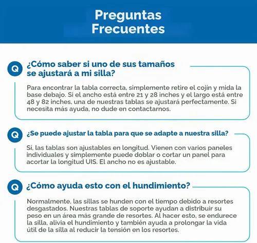 Vista 9 de Soporte de cojín de silla para cojines caídos (paquete de 2 unidades de 17 x 22 pulgadas), soporte de asiento de silla para asiento hundido, tablas