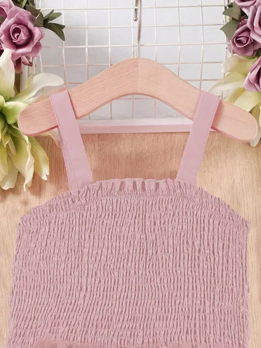 Vista 3 de WDIRARA Vestido camisero acampanado sin mangas con apliques de mariposa para niña