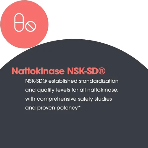 Vista 6 de ARG Nattokinase 50 mg Soporte de Circulación, 90 Cápsulas Nattokinase NSK-SD de soja fermentada para una circulación saludable, fórmula