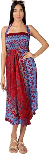 Vista 6 de Joob Joob Faldas largas boho para mujer - Falda de verano bohemia hippie
