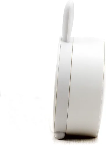 Vista 5 de Reloj despertador de silicona silencioso sin tictac para niños, con diseño de animal, para viajes, con luz nocturna (A- conejo blanco)