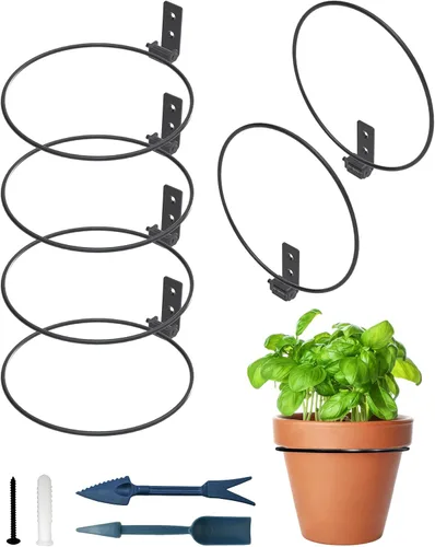 Vista 9 de Anillos plegables para macetas, 4 pulgadas, paquete de 3 Paquete de 3 de 4 pulgadas