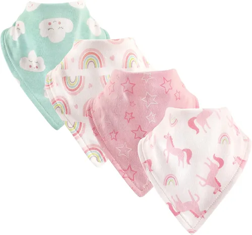 Vista 3 de Luvable Friends Unisex Baby Cotton Bandana Bibs