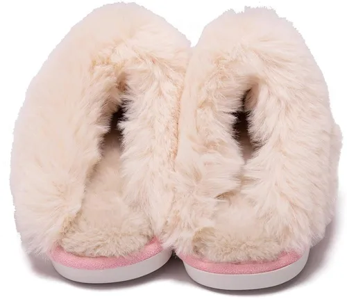Vista 3 de Pantuflas de felpa gruesa y antideslizante para interiores de otoño e invierno para hombres y mujeres del mismo