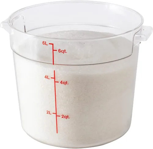 Vista 10 de Restaurantware Met Lux - Contenedor de almacenamiento de alimentos de 8 cuartos de galón, 1 recipiente redondo de almacenamiento comercial, tapa se