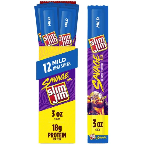 Vista 12 de Slim Jim Original Beef Snack Stick 'N Jalapeño Cheese, 1.5 oz