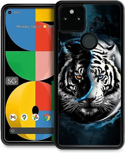 Vista 222 de Compatible con Google Pixel 4A 5G Mobile Case Creative Acrylic Panel trasero Silicona Protección Grip especialmente diseñado para Google Pixel 4A 5G
