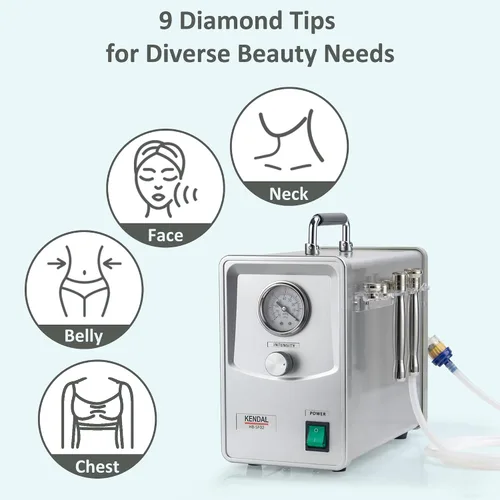 Vista 4 de Kendal Máquina profesional de Microdermabrasion del diamante, dispositivo facial de la belleza del cuidado de piel de Dermoabrasión de la calidad
