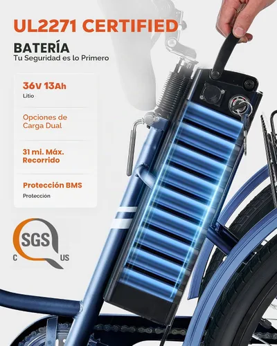 Vista 3 de VIRIBUS Electric Trike for Adults, Adult Electric Tricycle,Single Speed