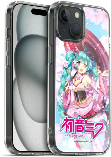 Vista 209 de Head Case Designs Licencia Oficial Hatsune Miku Gráficos Lindos Carcasa de Gel [Protección de Grado Militar] Compatible con Apple iPhone 7
