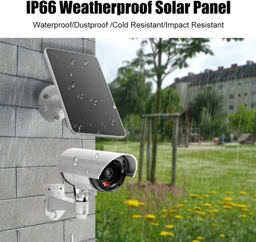 Vista 3 de Cargador de panel solar - Resistente a la intemperie, panel solar de 4 W 5 V, montaje en pared, panel de carga solar de baja potencia, impermeable