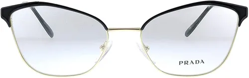 Vista 2 de Prada PR 62XV AAV1O1 - Lentes de ojo de gato de metal dorado claro 2047in