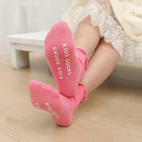 Vista 3 de Calcetines de encaje con volantes vintage para niñas pequeñas, calcetines de tobillo para niñas