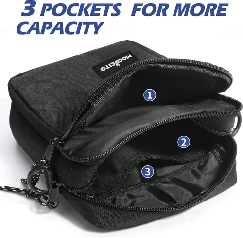 Vista 2 de Bolso cruzado para hombre Mini bolso cruzado de 7.5 x 5.5 x 2 pulgadas Bolsa de viaje para pasaporte Mini bolso de hombro, Zapatillas Adidas