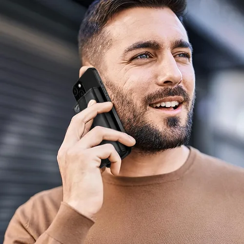 Vista 5 de VULKIT Cartera magnética desplegable para máximo 8 tarjetas, compatible con iPhone serie 12 o superior, incluye anillo magnético, empaquetado