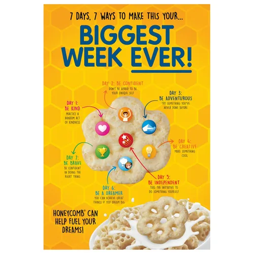 Vista 9 de Post Honeycomb - Cereal para el desayuno, sabor a miel grande, caja de 10 onzas