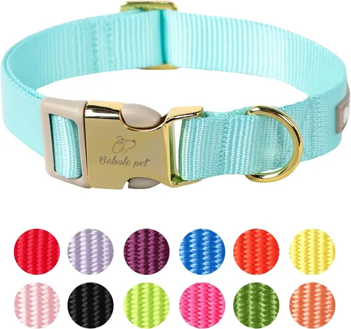 Vista 24 de Lindo Collar de Corduroy para Perro - Collar Ajustable Negro para Perros Pequeños de 4-10lbs, Resistente al Desvanecimiento con Cierre Seguro