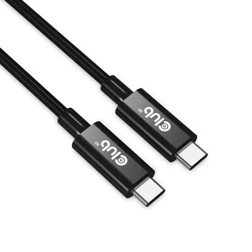 Vista 10 de Club 3D Cable bidireccional USB Gen3X2 tipo C 8K60Hz, W128564682 (cable bidireccional 8K60Hz, datos 40Gbps, Pd 240W (48V/5A) Epr M/M 2M / 6.56 pies