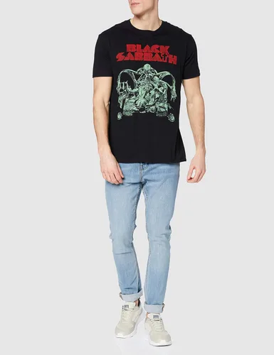 Vista 2 de Camiseta XL Black Sabbath Cut-out para hombre., Negro