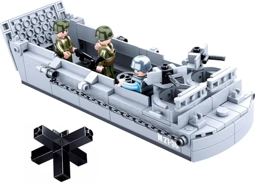 Vista 2 de Juego de ladrillos para vehículos militares de la Segunda Guerra Mundial de la Segunda Guerra Mundial, juego de ladrillos para vehículos militares