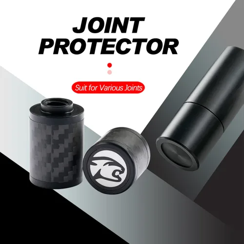 Vista 2 de CRICAL Protectores de juntas de taco de billar, juego de protectores de juntas de taco de piscina de plástico, protector de rosca para eje