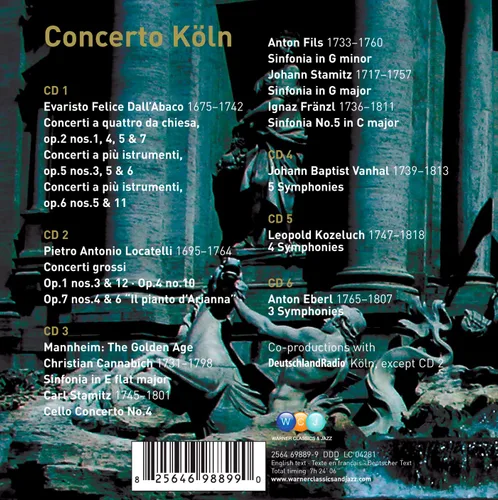 Vista 3 de Dall'Abaco Locatelli Cannabich Vanhal Kozeluch Eberl Concerto Koln