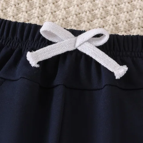 Vista 58 de Ropa de otoño e invierno para bebé, trajes de niño pequeño, sudadera de manga larga, sudadera de retazos y pantalones, 2 piezas, 12 meses a 5 años