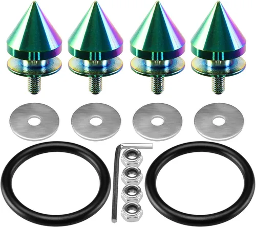 Vista 14 de EZAUTO WRAP Kit de fijadores de liberación rápida con espigas negras para parachoques de coche, maletero, guardabarros, tapas de escotilla