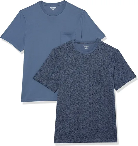 Vista 14 de Amazon Essentials Men's Short-Sleeve Crewneck Pocket T-Shirts, Pack of 2