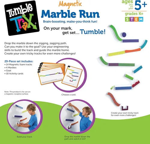 Vista 7 de Pista magnética para bolitas Learning Resources Tumble Trax