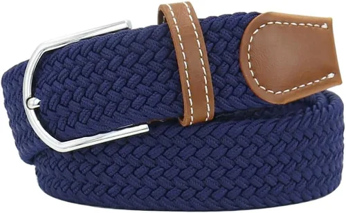Vista 17 de Mixed Color Woven Stretch Braided Belts for Men and Women Fashion Elastic Belts