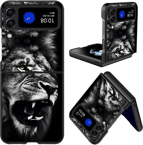 Vista 25 de Diseñada para Samsung Galaxy Z Flip 4 5G, funda rígida para teléfono de PC, a prueba de golpes y caídas, patrones de moda para una protección Gatos