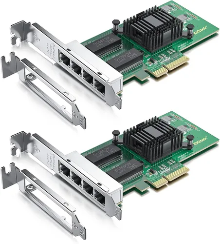 Vista 8 de 10Gtek Mini PCIe 1G Ethernet Tarjeta de Red (Intel I210AT), con luz LED, longitud de cable de 30 cm, puerto único RJ45, interfaz Mini Pice,