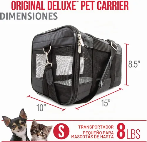 Vista 3 de Sherpa transportadoras para mascotas de lujo, Original, negro, S, Negro original