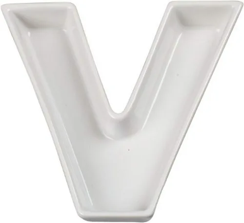 Vista 21 de Plato de cerámica con diseño de carta de amor Ivy Lane, color blanco, 6 - pulgadas, Blanco
