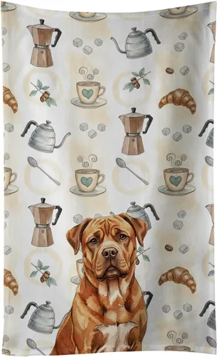 Vista 400 de Caroline's Treasures Afghan Hound - Toalla de cocina para barra de café, terciopelo frontal y lazo de algodón, lavable a máquina Sabueso afgano