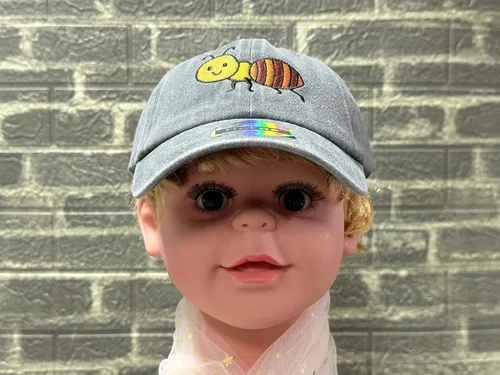 Vista 6 de Gorra de béisbol bordada para niños pequeños