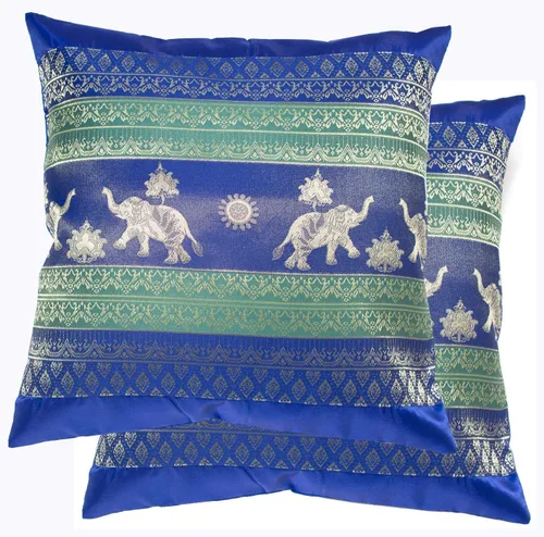 Vista 26 de Fundas de almohada decorativas de 16 x 16 pulgadas (15.7 x 15.7 in) con estampado de elefante y sol, funda de cojín para sofá, silla, cama, cierre